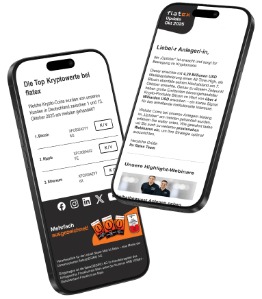 Smartphones mit Screen vom flatex Newsletter