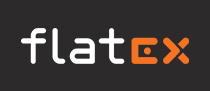 Logo flatex negative Darstellung